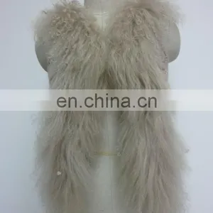 2013 Fashion New Women's Tibet Fur Kniting Wool Vest thumbnail-1
