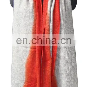 Gauze Pashmina Wool Shawl ,Ombre Wool Pashmina Shawls thumbnail-5
