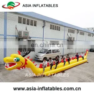 Ocean Inflatable Float Water Banana Boat With 2 Tubes / Inflatable Banana Boat/ Yellow Flying Fish Boat for Sale thumbnail-3