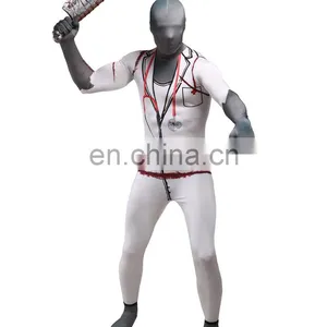 Morph Suits Crazy Doctor Full Body Spandex Zentai Costume Cosplay Blood thumbnail-1