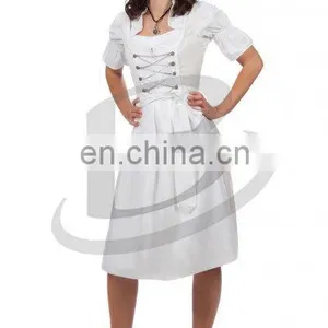 Custom Made Long Dirndl With Blouse & Apron / Trachten Long Dirndl Dress / Traditional Bavarian (Oktoberfest Dirndls Garments) thumbnail-1
