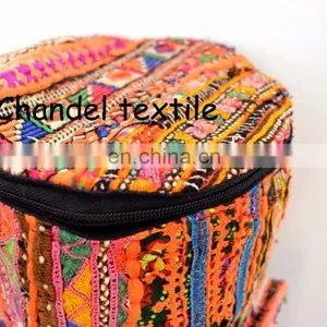Yoga Mat Bag One of a Kind - Handmade With Antique Cross Body Purse Banjara Style Yoga Bag Yoga Met Bag Ethnic Hand Embroidered thumbnail-3