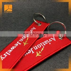 Wholesale Embroidery Tags Custom Flight Keychains thumbnail-6