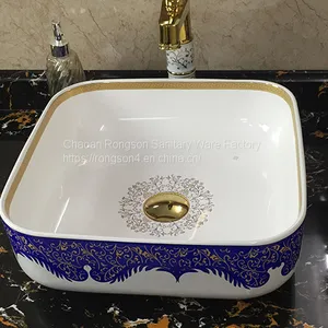 Ceramics Sanitary Ware Hand Wash Basin Art Basin Bathroom Sinks Decals thumbnail-1