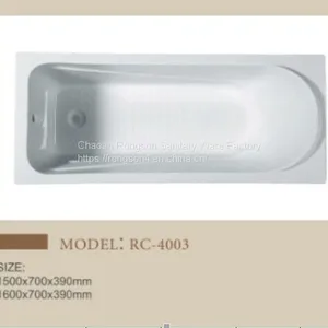 China Good Price White Color Hotel Tub thumbnail-1