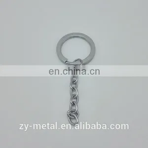 33mm Key Ring for Gifts and Crafts,simple Chrome Plated Key Chain thumbnail-1