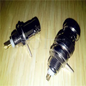 BNC Female Jack Male Bulkhead Nickel Plated PCB RF Coaxial Connector thumbnail-1