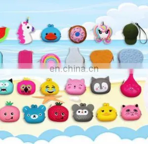 Novelty Fashion Kids Gifts Coin Case Women Clutch Zipper Change Money Wallet Silicone Coin Purse thumbnail-3