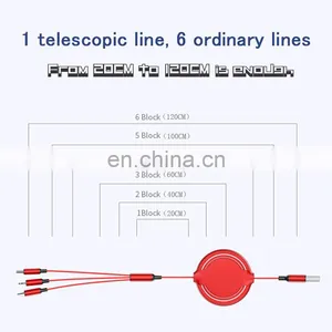 3 In 1 Usb Cable Micro Usb Fast Charging Nylon 1M 2A 2020 New Product Cable Original Factory Wholesale Data Line Cable thumbnail-4