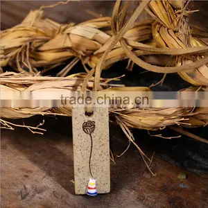 2015 Hot Selling Spring Ceramic Pendant Necklaces Silver Gold Plated Stainless Steel Couple Chain thumbnail-2