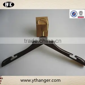 High Quality Wooden Dress Hanger With Grooves for Lady thumbnail-1