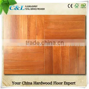 Factory Made Prefinished Smooth Merbau Solid Wood Floors thumbnail-1