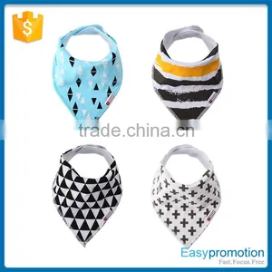 Top Baby Bandana Drool Bibs, Unisex 4-Pack Absorbent Cotton With 2 Snaps, Included Free Pacifier Clip As Baby Gift Set Quality Choice thumbnail-1