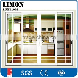 Limon Finished Aluminium Sliding Glass Door Grill Design for Kitchen thumbnail-1