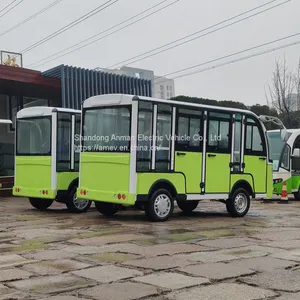 Three Row 8-seater Electric Sightseeing Car, Golf Cart for Sale thumbnail-4