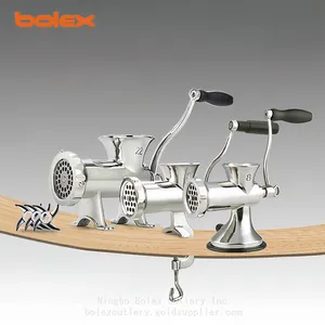 Vender CHINO TABLETOP Electrical Meat Grinder CHINA Molino Carne 304 301 Navajas Stainless Steel TABLETOP Manual Meat Mincer Chopper #5 #8 #12 #10 #22 #32 thumbnail-4