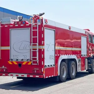 Produced 12 Tons Foam Fire Truck Heavy Truck HOWo Rear Twin Bridge 12 Tons Foam Fire Truck thumbnail-1