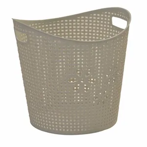 China Custom Plastic Injection Molding Bathroom Dirty Clothes Hamper Laundry Basket Mould thumbnail-5