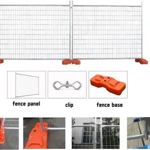 Outdoor Galvanized Australia Temporary Fence Panels Construction Site Fence for Sale thumbnail-3