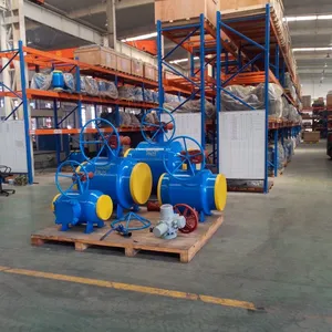 GOST Fully Welded Ball Valve Handle Turbine Natural Gas Thermal Steam Carbon Steel Ball Valve thumbnail-2