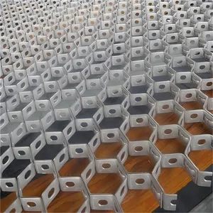 Quick Installation Metal Cellular Grid Refractory Mesh 1mx2m Custom Crimp Thermostable Hexsteel thumbnail-5