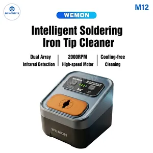 WEMON M12 Intelligent Soldering Iron Tip Cleaner With Dual-Roller Brushes thumbnail-1