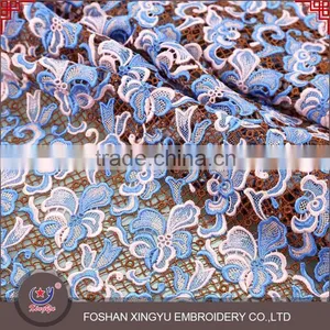 2015 New Design Hot Sale Multi-color Chemical Lace Embroidery Dresses Fabric for Women thumbnail-2