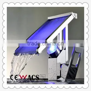 High Quality Factory Sale Hydrolic Led Color Changing Bathroom Faucet thumbnail-1