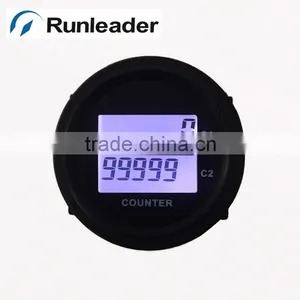 Digital Round DC 8-48V Counter and Counter for Marine Forklift Truck Tractor Cleaning Van Vehicle Golf Cart RL-HM005F thumbnail-1