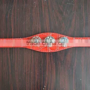 Wholesale Middle Wide Two Ends Narrow PU Leather Wristbands thumbnail-1