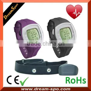 All-in-one Heart Rate Monitor Watch With Chest Strap Calorie Counter Digital Watch With Pedometer Stopwatch, HRM DHP-828 thumbnail-1