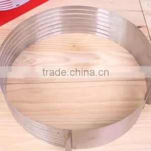 YangJiang Factory Manufature High Quality Big Size Stainless Steel Round Cake Mold thumbnail-2