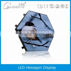 2016 New Arrival!!!portable Hexagon Shape Digital hd Led Display Light for Indoor Wall Decoration thumbnail-3