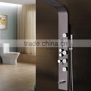 Rectangulr Shaped Western Style Black Paingting Shower Panel thumbnail-5