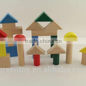High Quality Fun Kids Blocks, Colorful DIY Building Block, Kids Educational Wooden Blocks for Baby thumbnail-1