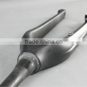 MTB Front Rigid Fork 27.5ER Carbon Bike 100*15mm Axle thumbnail-1