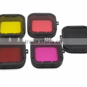 GoPro Snorkel Red Hero 3+ 4 Standard 40m Housing Filter for Blue Water thumbnail-2