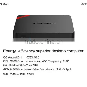 Vensmile T95N Mini MX+ 1GB/8GB Amlogic S905 T95N Mini MX Android 5.1 Smart tv Box Kodi 16.0 T95n tv Box Support 4K thumbnail-4