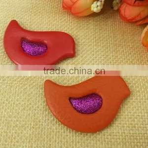 Bird Shape PU Fabric Covered Badges thumbnail-2