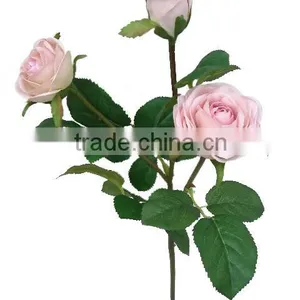 High Quality Silk Flowers, High Quality Artificial Rose, 60cmH Real Touch Rose Spray thumbnail-1