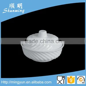 Round Melamine Bowl With Lid thumbnail-1