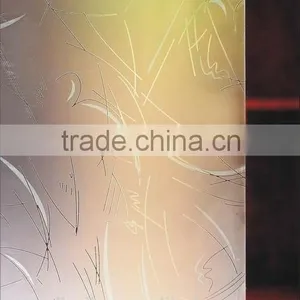 ROCK BOTTOM PRICE Golden Yellow Decorative Mirror/interior Door Glass/background Wall Glass/cabinet Glass/TJ/CJ-flower Heart thumbnail-1
