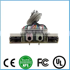 Motherboard USB2.0+HD AUDIO I/O Port Cable Panel Mount For Computer PC Board Cable thumbnail-1