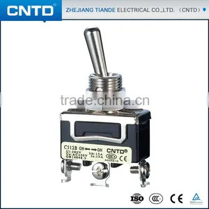 CNTD CE Approved 6ways SPDT ON-ON Waterproof Mini Toggle Switch 3A 250VAC C512B thumbnail-1