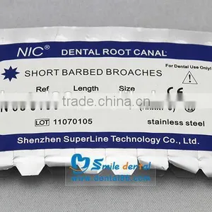 Short Barbed Broaches for Dental Use Dental Material Short Barbed Broaches thumbnail-1