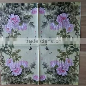 2016 Hight Quality 33*33cm 18gsm 1/4 Fold Decorative Paper Napkins thumbnail-2