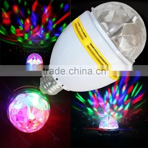 Home Private Small Party RGB Led Lighting Bulb Full Color Rotating Lamp thumbnail-3