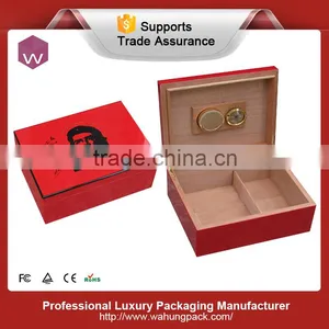 High Quality Luxury Customized Wooden Lacquer Cigar Box thumbnail-4