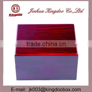 Jinhua Supplier Rectangular Wooden MDF Watch Box With Hinge thumbnail-3