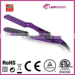HOT 1.1" 110- 240V Digital Ceramic Heater Nano Titanium Hair Straightener Best thumbnail-1